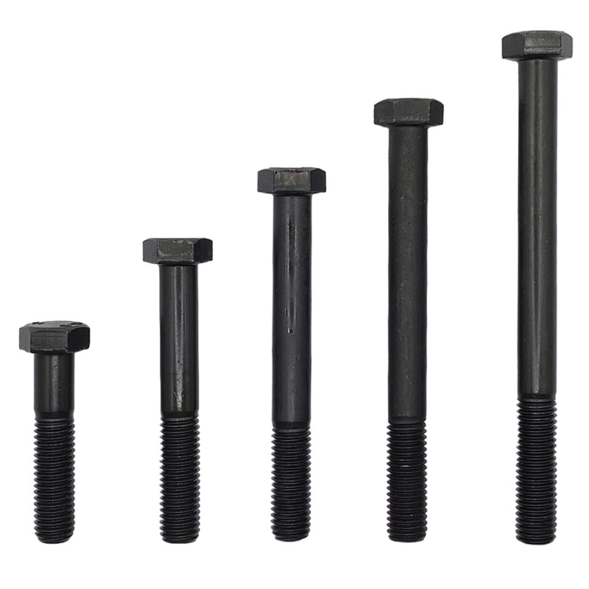 1/2" x 3-1/4" 13 TPI UNC Imperial Coarse Hex Bolt High Tensile Grade 8 Black