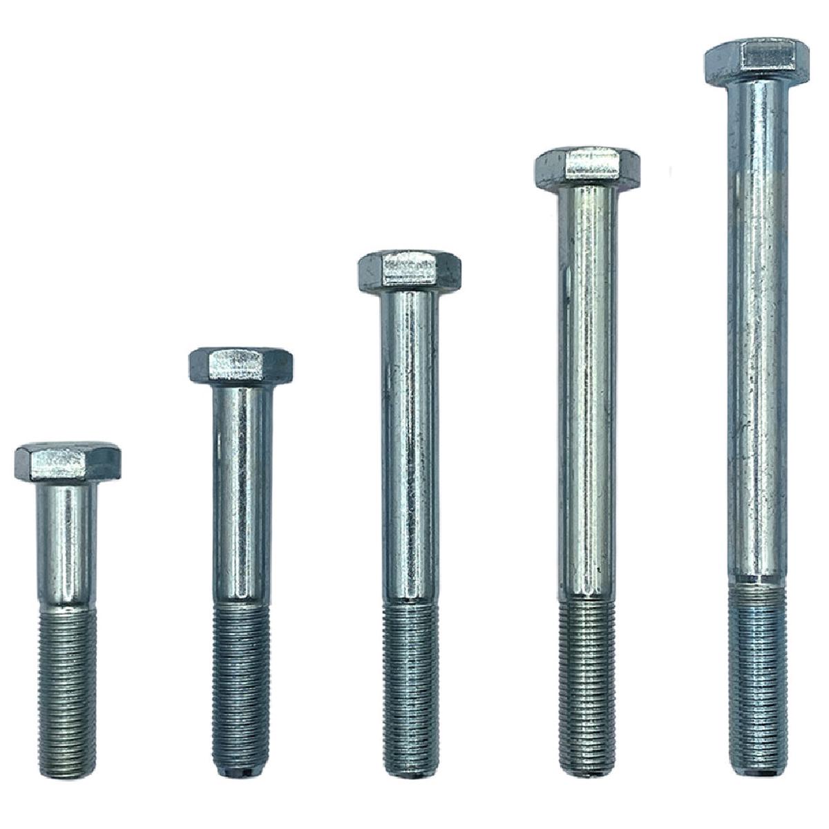 1/4" x 5" 28 TPI UNF Imperial Fine Hex Bolt High Tensile Grade 8 Zinc Plated