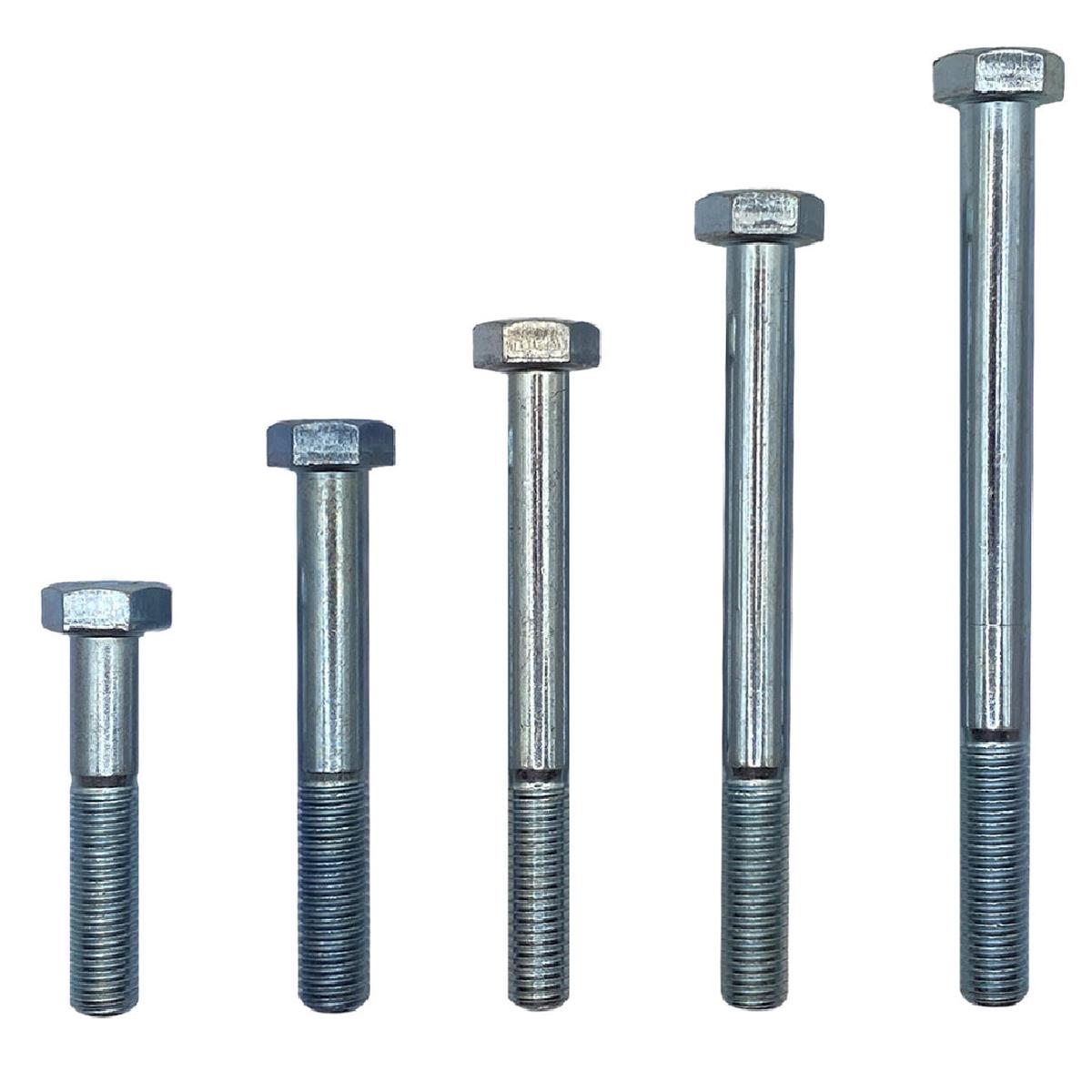 M20 x 250mm 2.50p Metric Coarse Hex Bolt High Tensile Class 8.8 Zinc Plated